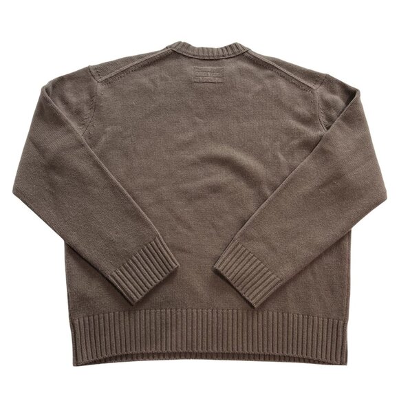 FRAME Cashmere Crewneck Sweater in Dark Camel - Picture 3 of 4